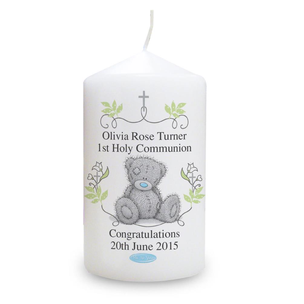 Personalised Me To You Religious Cross Pillar Candle £11.69